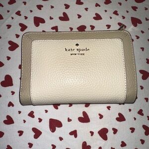 Kate Spade Beige and Cream Wallet